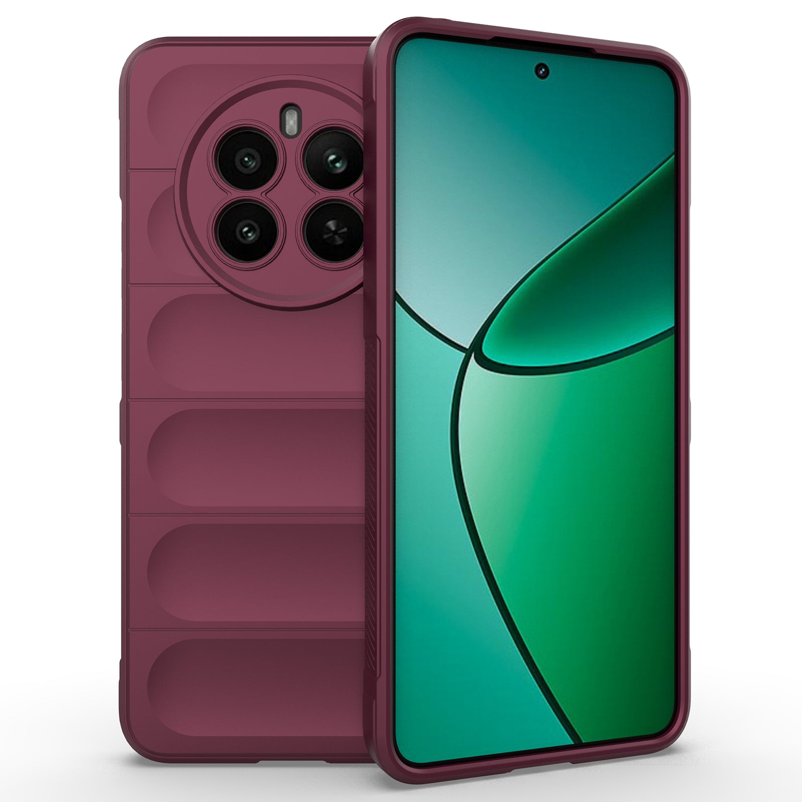 For Realme 12+ 5G TPU Case Anti-slip Rugged Back Protective Cover