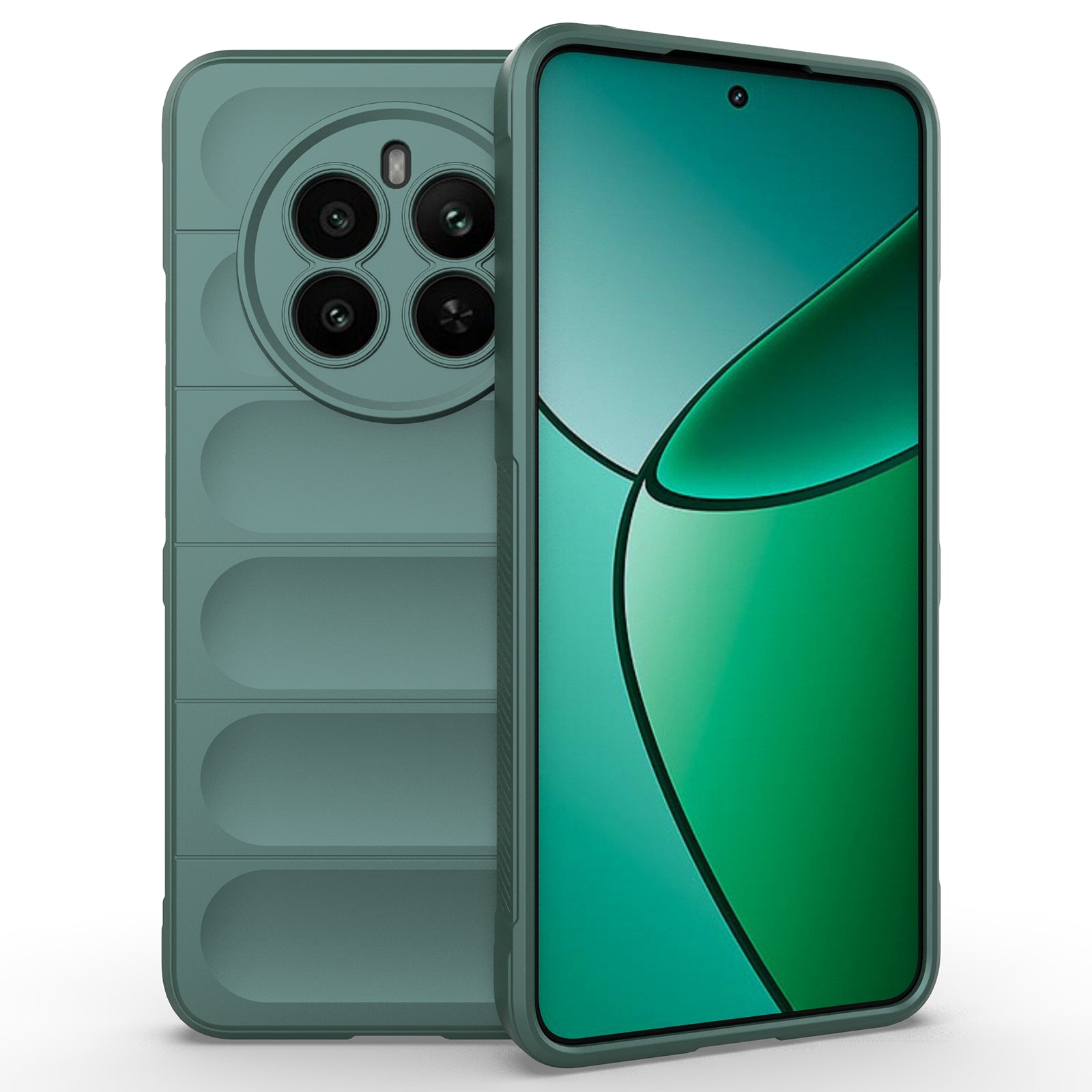 For Realme 12+ 5G TPU Case Anti-slip Rugged Back Protective Cover