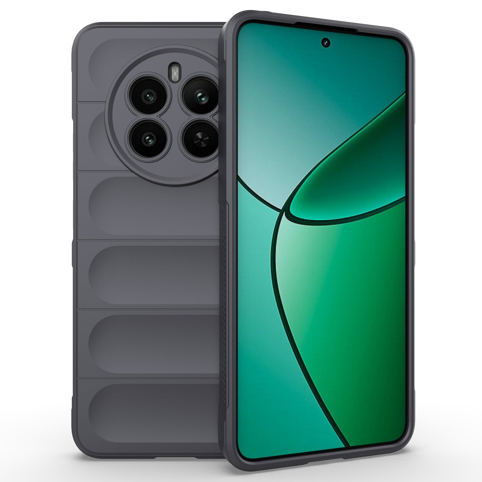 For Realme 12+ 5G TPU Case Anti-slip Rugged Back Protective Cover