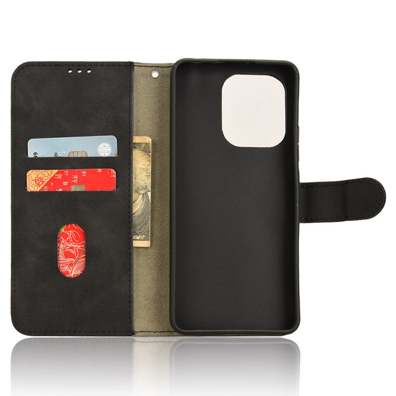 For Xiaomi Redmi Note 13 4G Case Skin-Touch Leather Flip Stand Phone Protective Cover