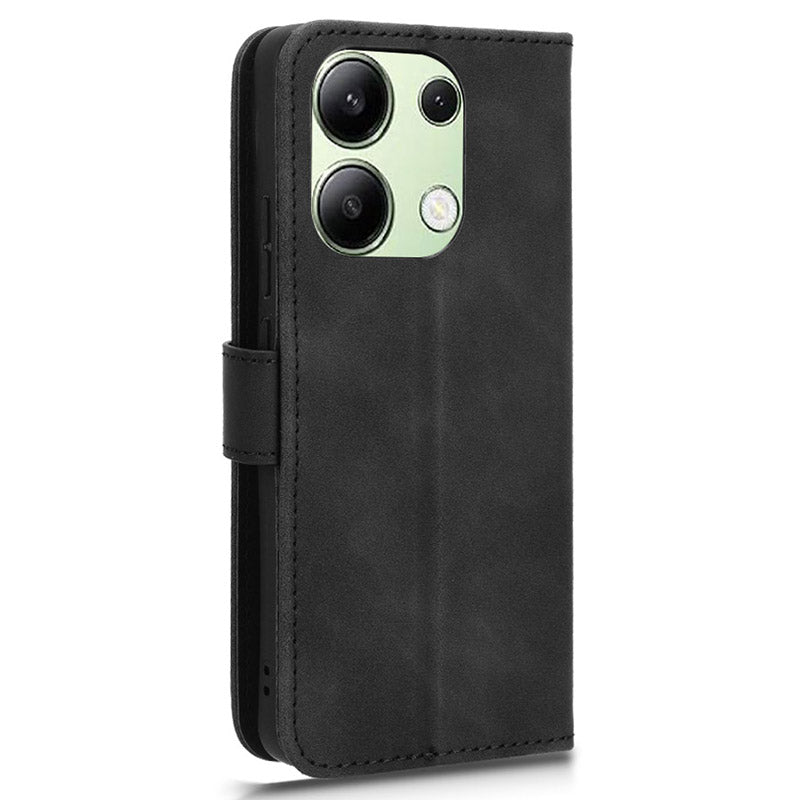 For Xiaomi Redmi Note 13 4G Case Skin-Touch Leather Flip Stand Phone Protective Cover