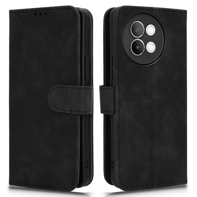 For vivo S18e 5G Leather Case Skin-Touch Wallet Phone Cover