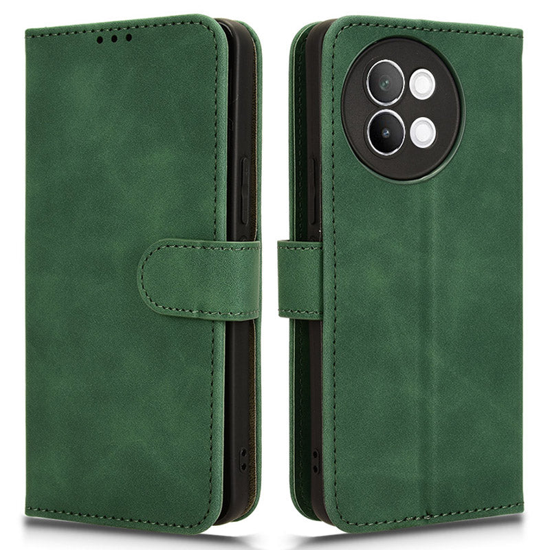 For vivo S18e 5G Leather Case Skin-Touch Wallet Phone Cover