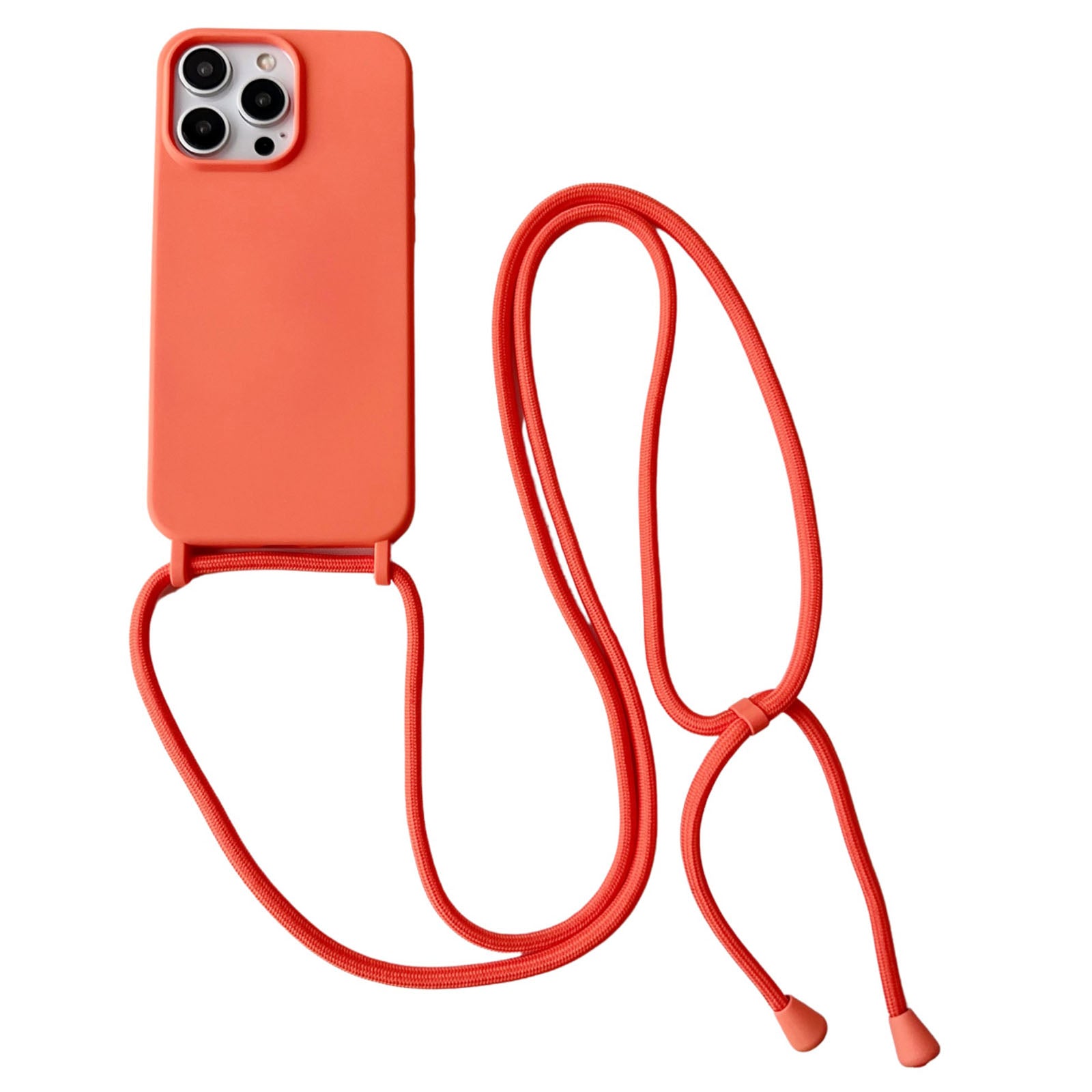 For iPhone 13 Pro Crossbody Lanyard Case Liquid Silicone Protective Phone Cover
