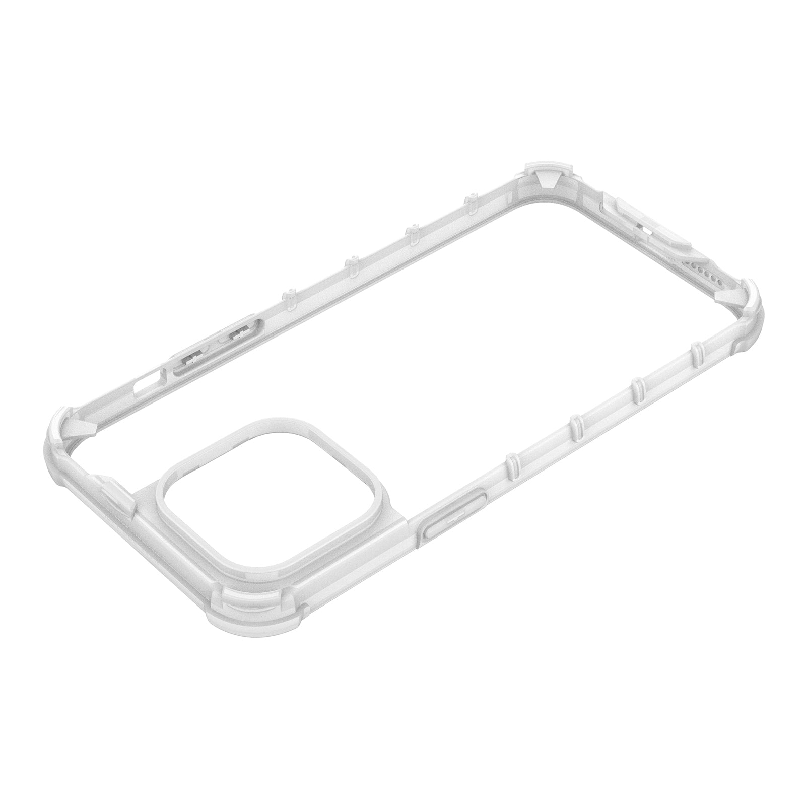 For iPhone 15 Pro Max Case PC+TPU Strip Pattern Heat Dissipation Phone Cover