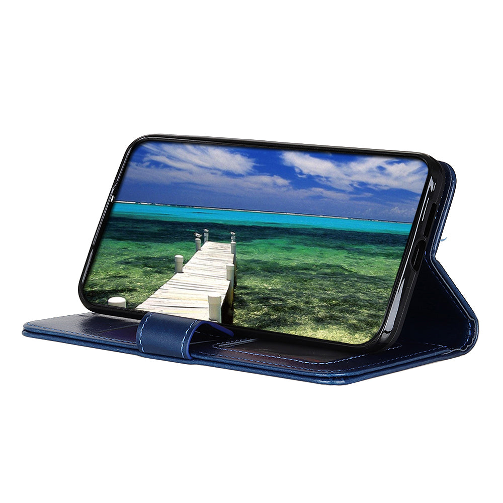 For Motorola Moto G34 5G Case Crazy Horse Texture PU Leather Phone Cover with Card Slots