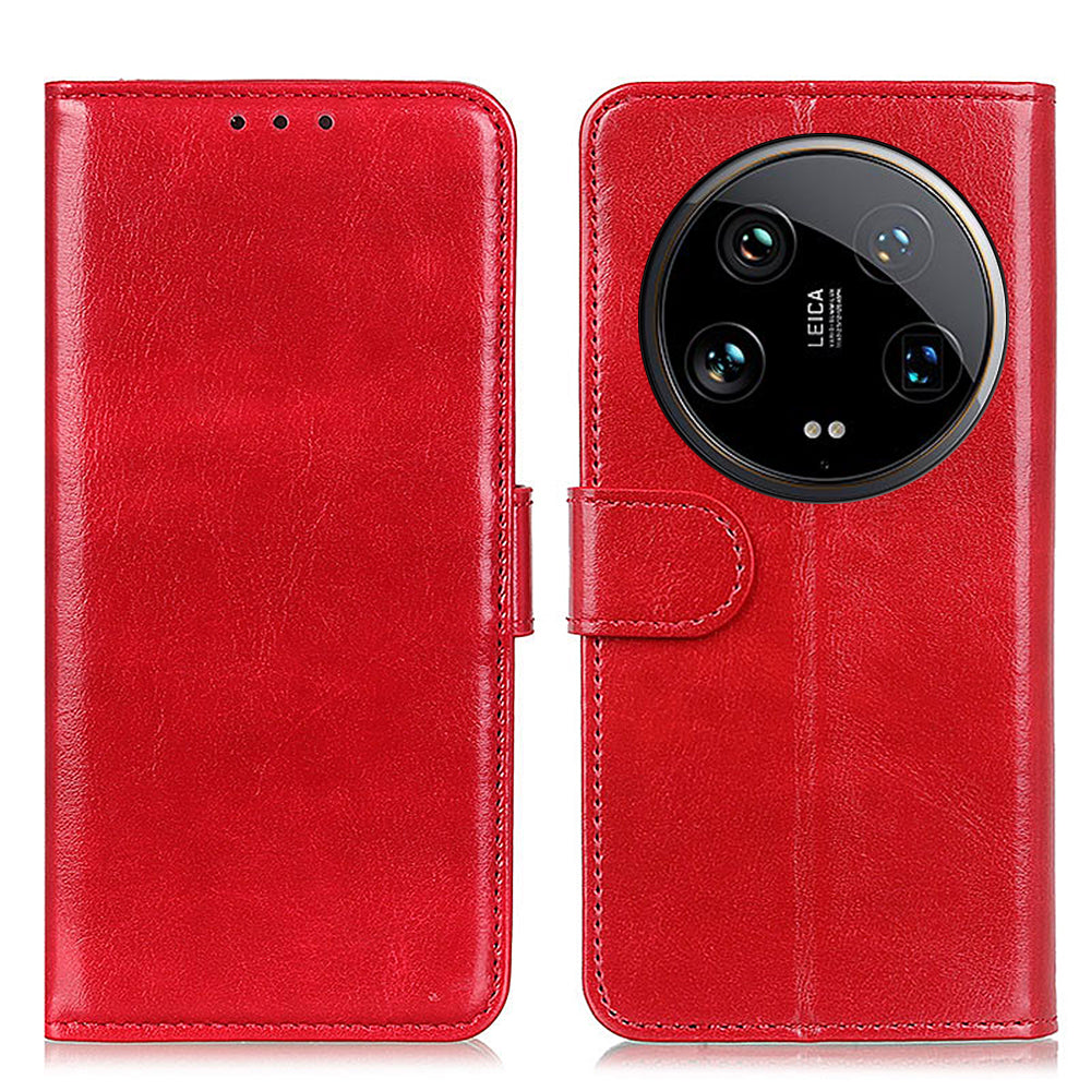 For Xiaomi 14 Ultra Case PU Leather Magnetic Buckle Protective Phone Cover