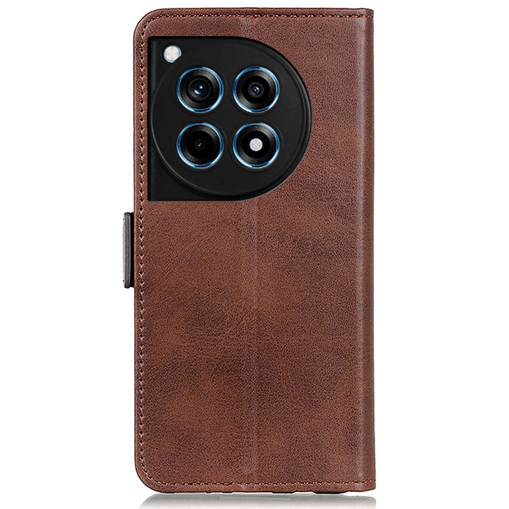 For OnePlus Ace 3 5G / 12R 5G Case PU Leather with TPU Shockproof Shell Wallet Phone Cover