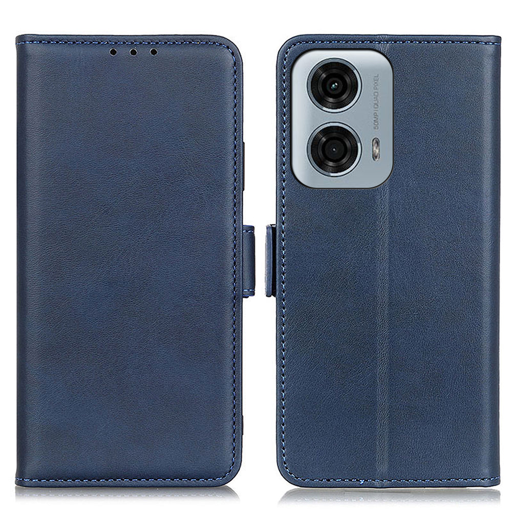 For Motorola Moto G04 4G / G24 4G Case Magnetic Side Buckle PU Leather Stand Phone Cover