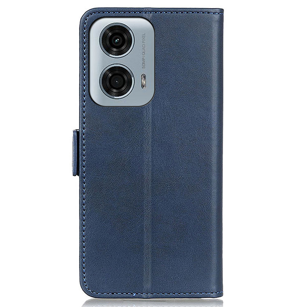 For Motorola Moto G04 4G / G24 4G Case Magnetic Side Buckle PU Leather Stand Phone Cover