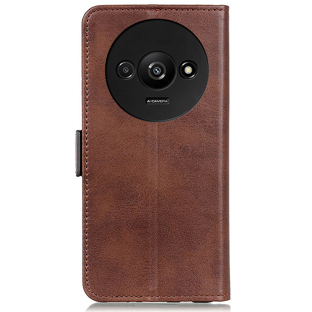 For Xiaomi Redmi A3 / Poco C61 4G Wallet Case PU Leather Stand Phone Cover Side Magnetic Clasp