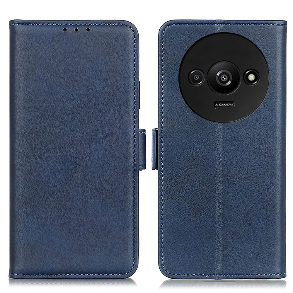 For Xiaomi Redmi A3 / Poco C61 4G Wallet Case PU Leather Stand Phone Cover Side Magnetic Clasp