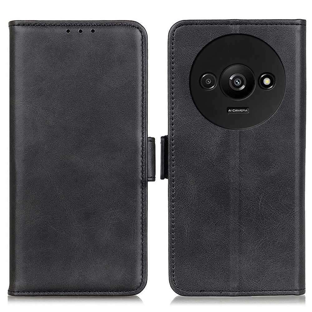 For Xiaomi Redmi A3 / Poco C61 4G Wallet Case PU Leather Stand Phone Cover Side Magnetic Clasp