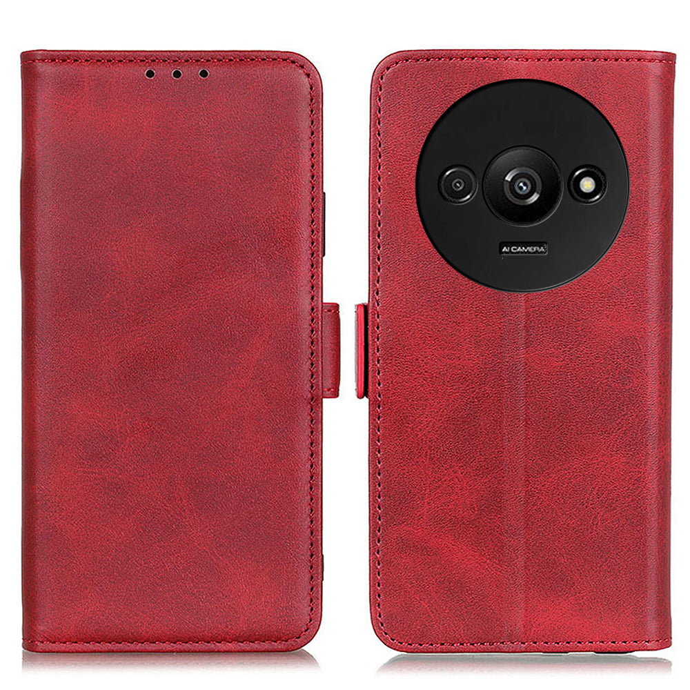 For Xiaomi Redmi A3 / Poco C61 4G Wallet Case PU Leather Stand Phone Cover Side Magnetic Clasp