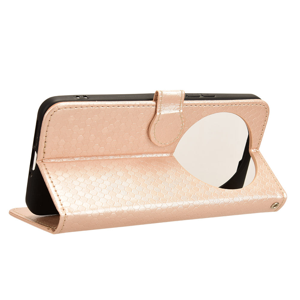 For Xiaomi 14 Ultra Case Dots Imprinted PU Leather Wallet Stand Phone Cover