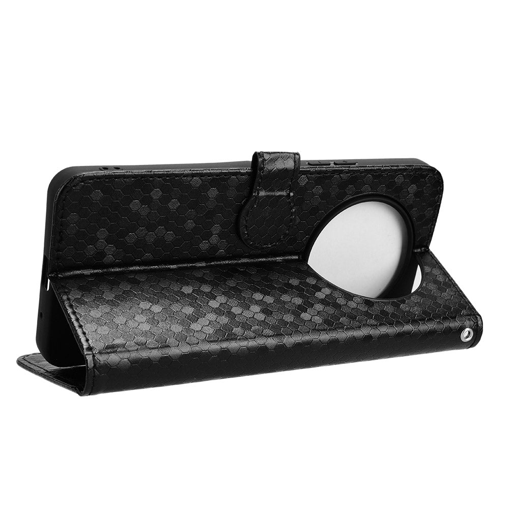 For Xiaomi Redmi A3 / Poco C61 4G Case Dots Imprinted PU Leather Viewing Stand Phone Cover