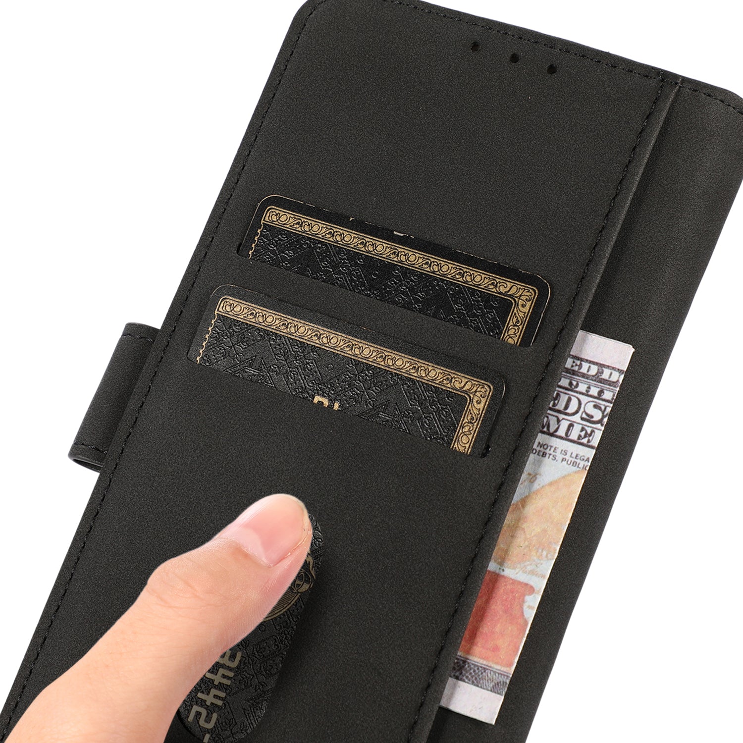 KHAZNEH For Motorola Moto G24 Power Shockproof Leather Case Wallet Stand Cover