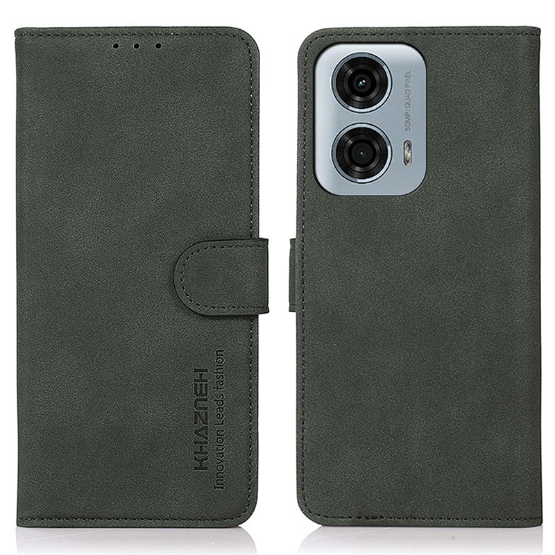 KHAZNEH For Motorola Moto G24 Power Shockproof Leather Case Wallet Stand Cover