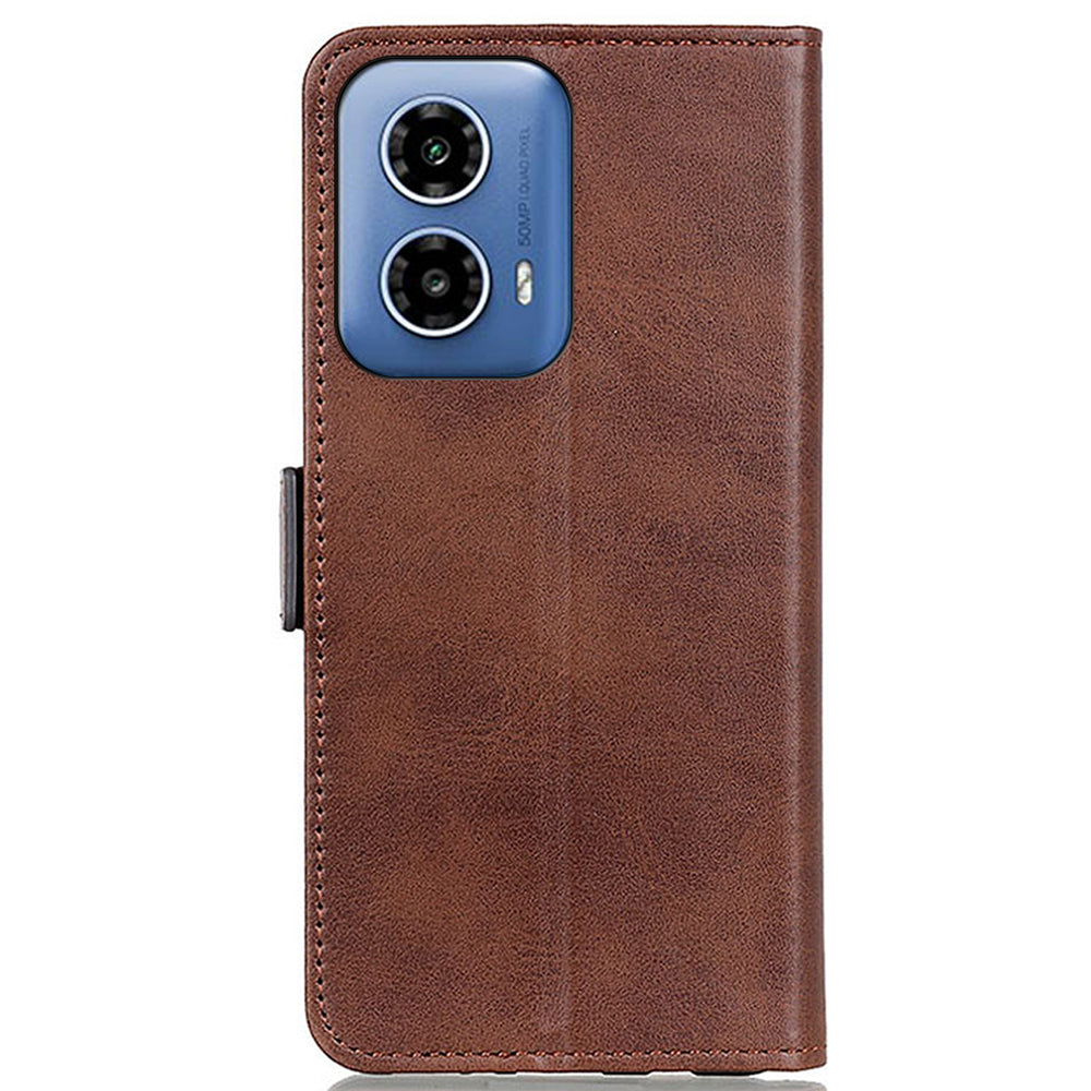 For Motorola Moto G24 Power Case Scratch Resistant PU Leather Wallet Phone Cover