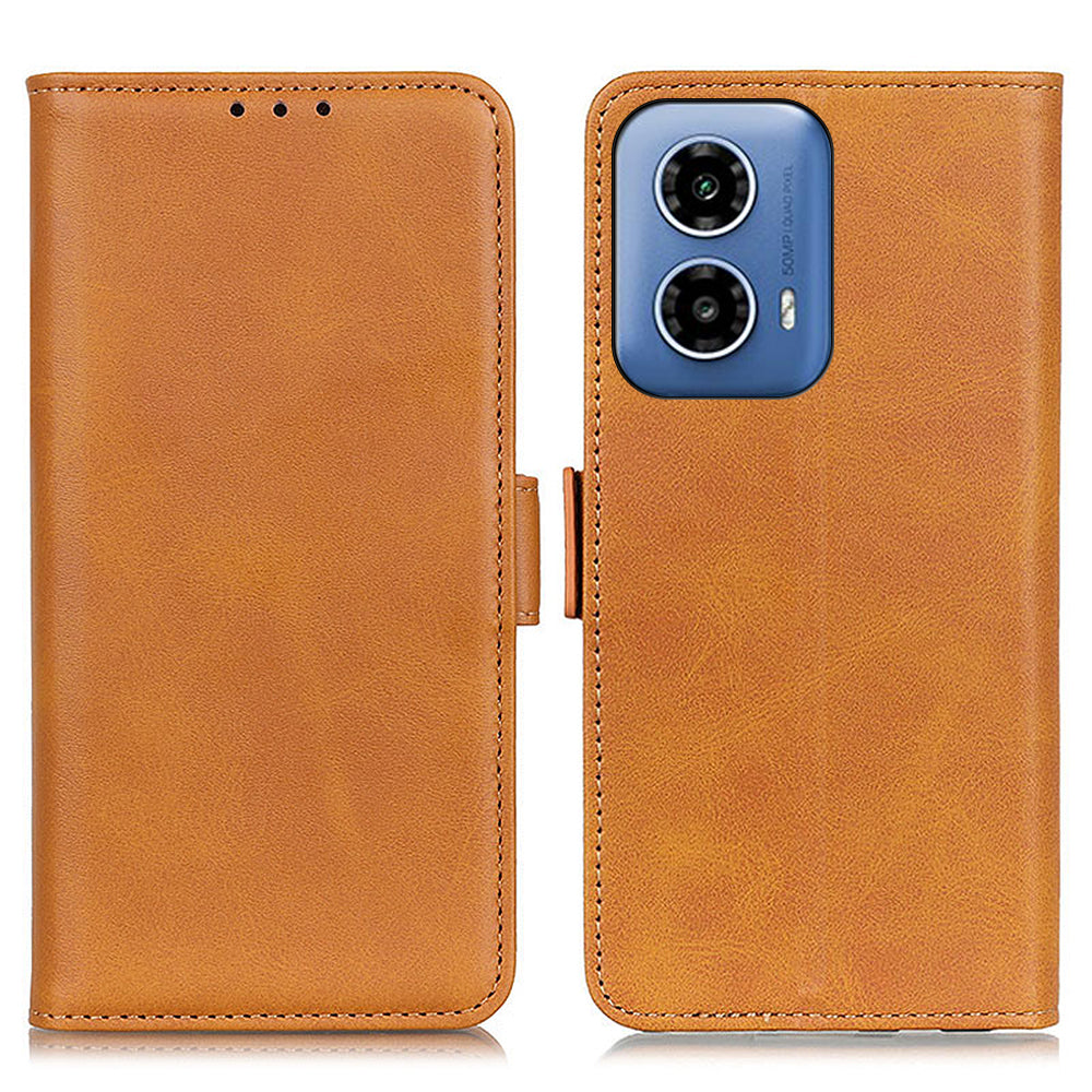 For Motorola Moto G24 Power Case Scratch Resistant PU Leather Wallet Phone Cover