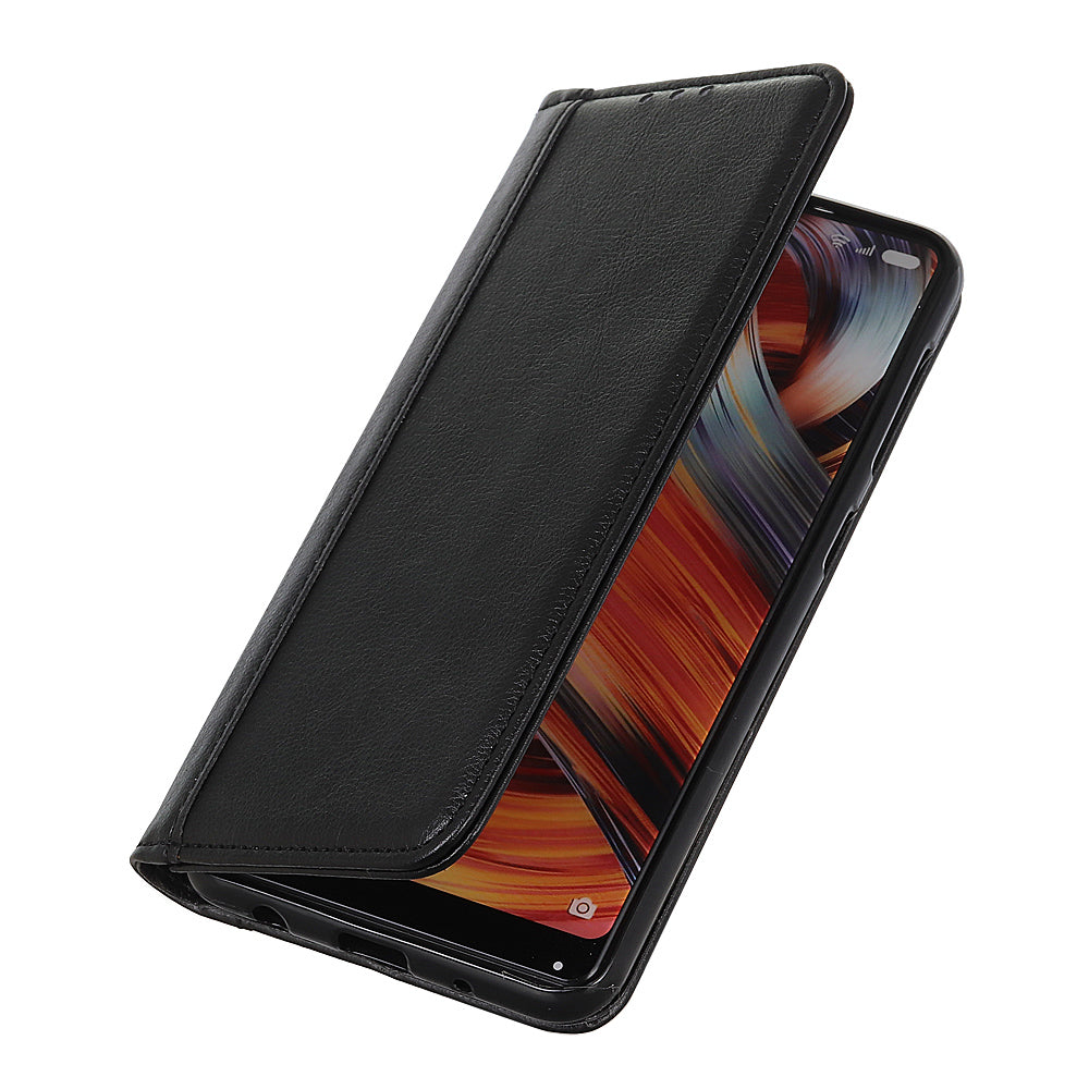 For Motorola Moto G24 Power Case Litchi Texture Split Leather Magnetic Closing Wallet Phone Cover