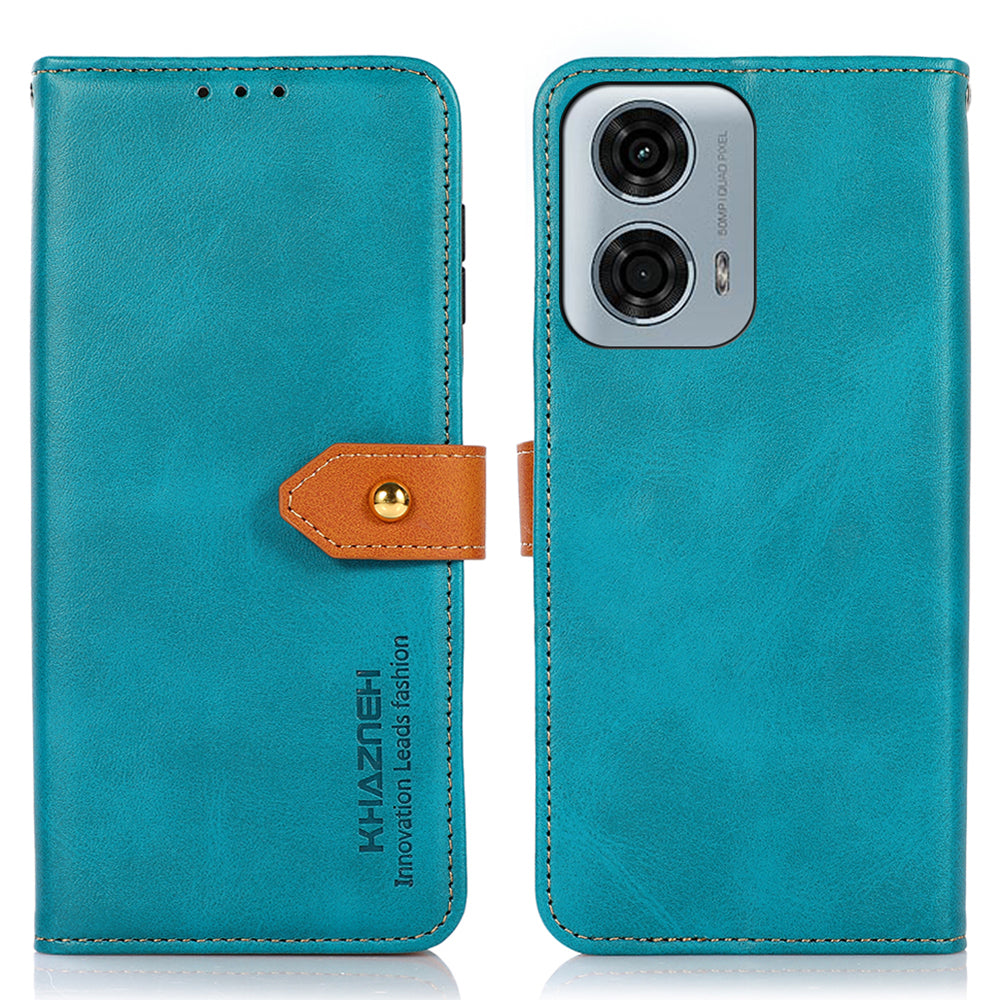 KHAZNEH For Motorola Moto G24 Power Magnetic Flip PU Leather Case Protective Phone Cover