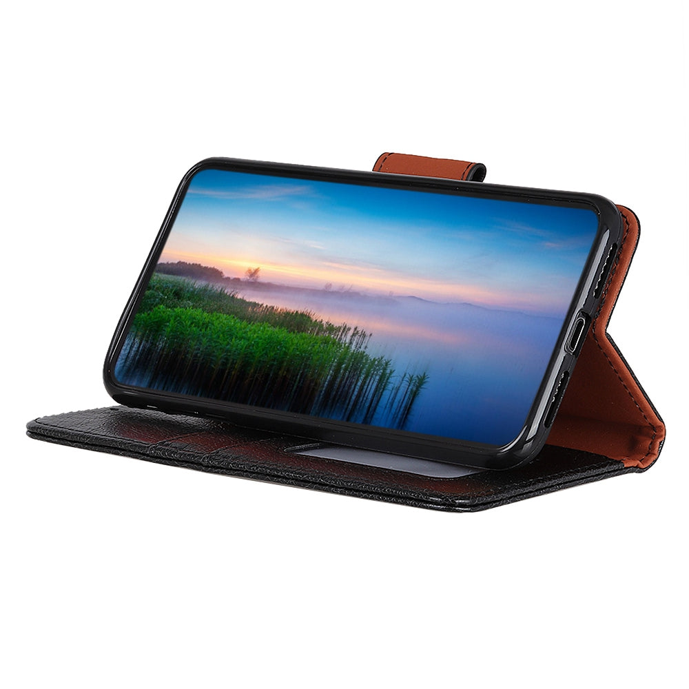 For Motorola Moto G24 Power Phone Case Card Slot Stand Split Leather Nappa Texture Phone Cover