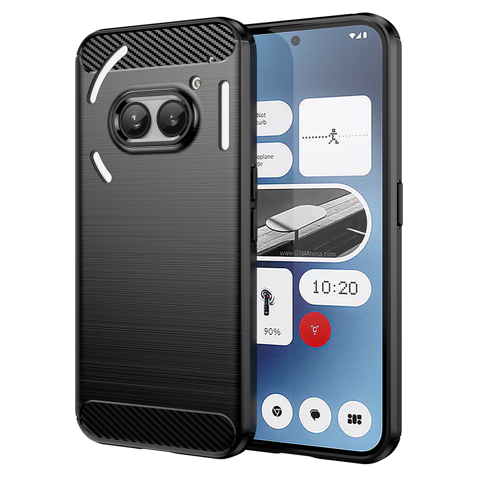 For Nothing Phone (2a) Case Carbon Fiber Texture Phone TPU Cover