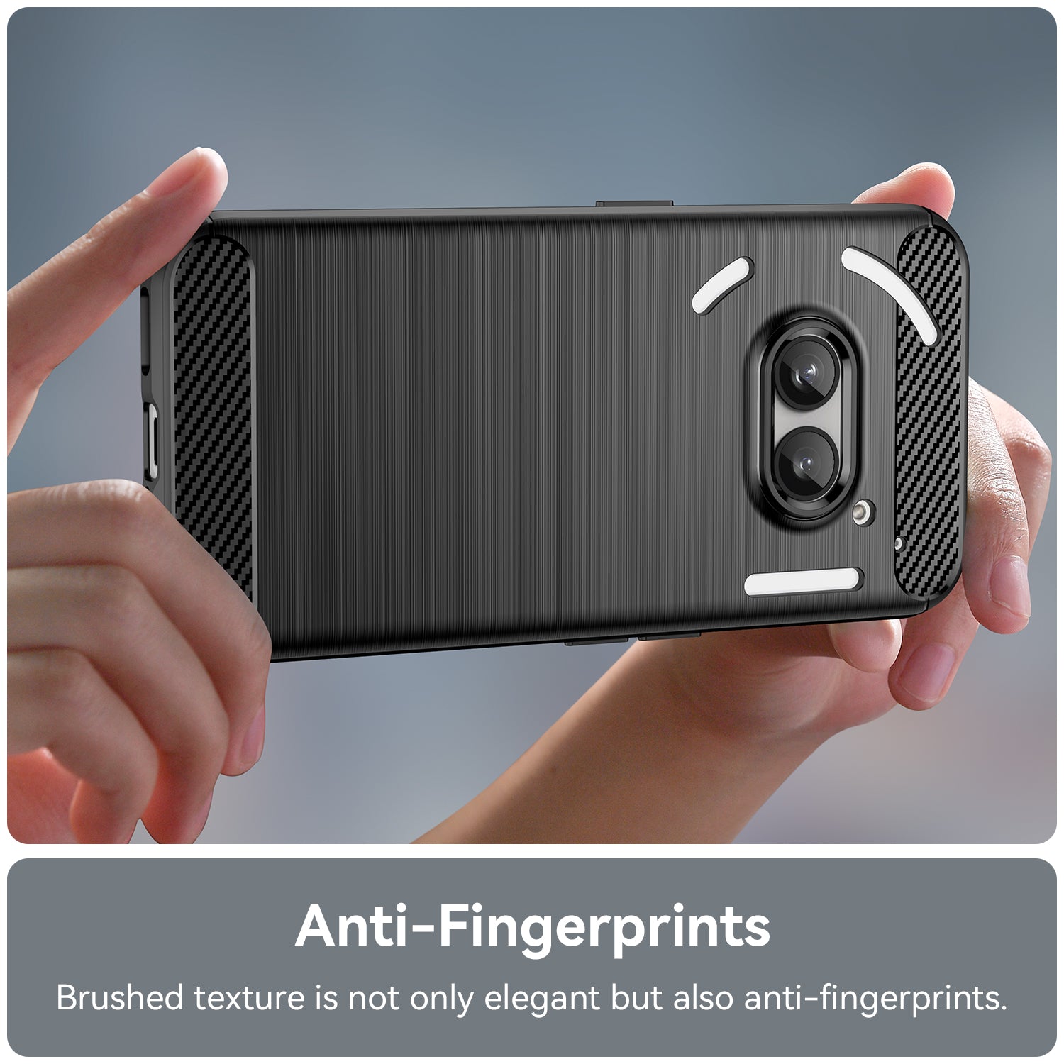 For Nothing Phone (2a) Case Carbon Fiber Texture Phone TPU Cover