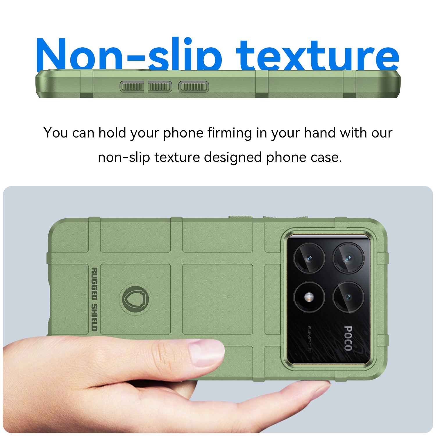 For Xiaomi Poco X6 Pro 5G / Redmi K70E 5G Case Square Grid Texture Non-slip TPU Phone Cover