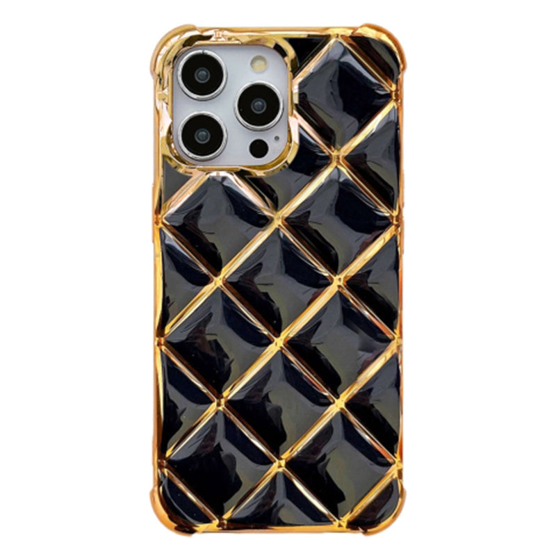 For iPhone 14 Pro Max TPU Case Anti-drop Phone Cover Electroplating Edge