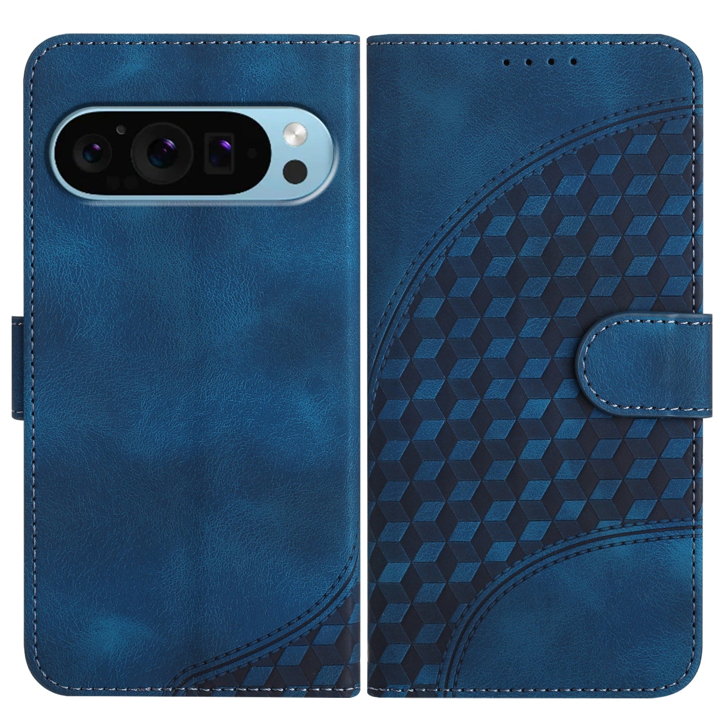YX0060 For Google Pixel 9 Pro Case Elephant Head Pattern Leather Cell Phone Cover
