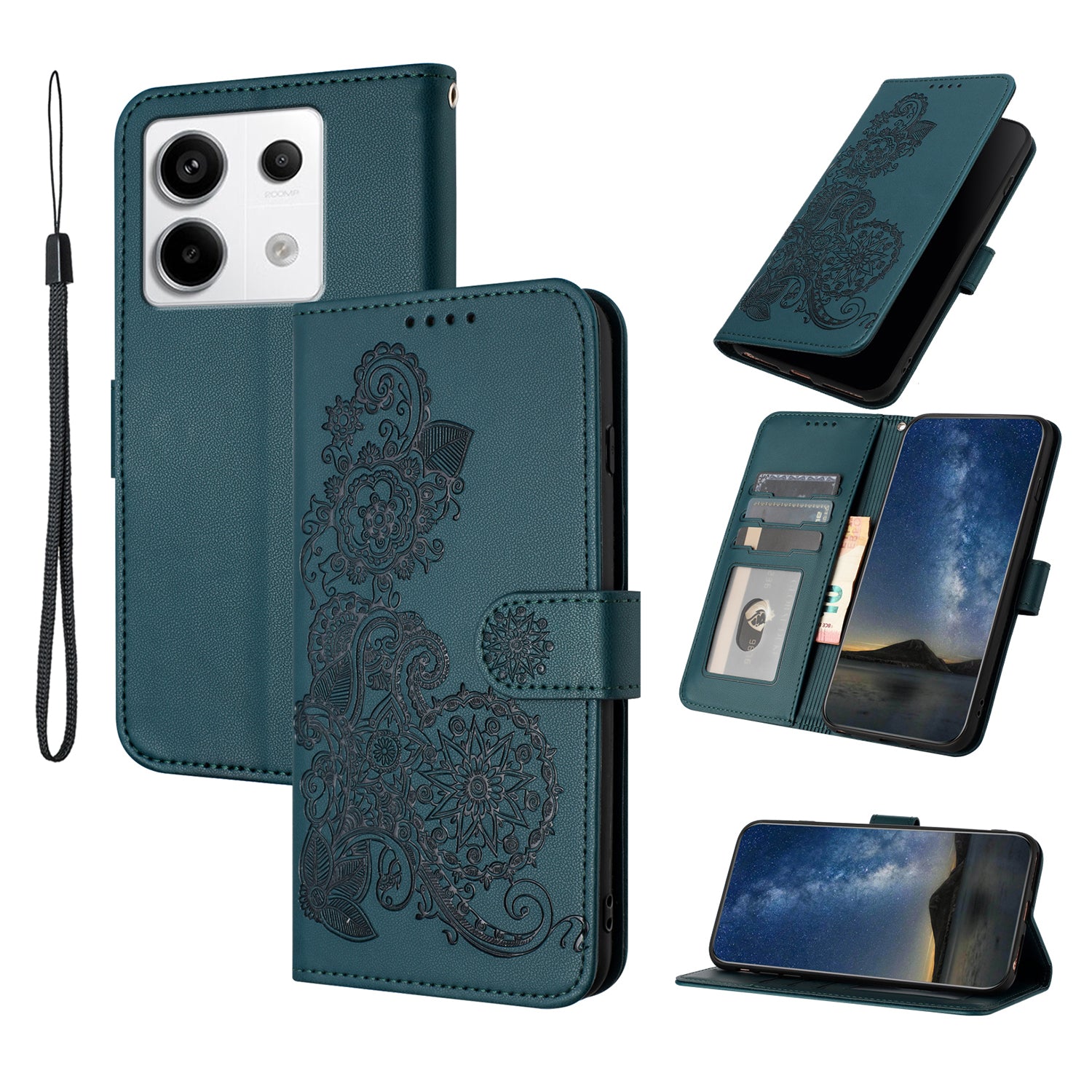 YX0050 For Xiaomi Redmi Note 13 Pro 5G / Poco X6 5G Wallet Case Leather Flip Phone Cover