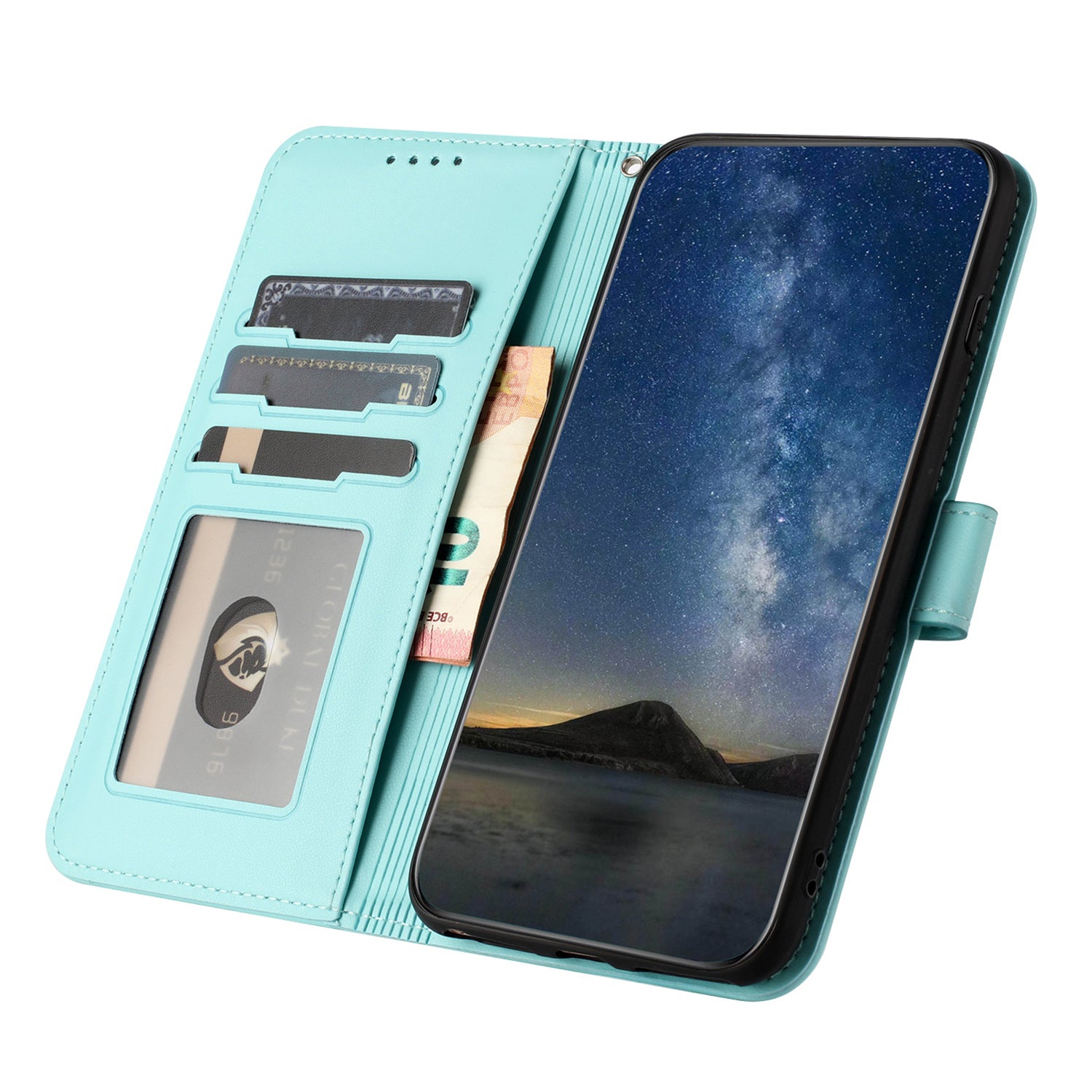 YX0050 For Xiaomi Redmi Note 13 5G Leather Case Anti-Scratch Wallet Phone Case