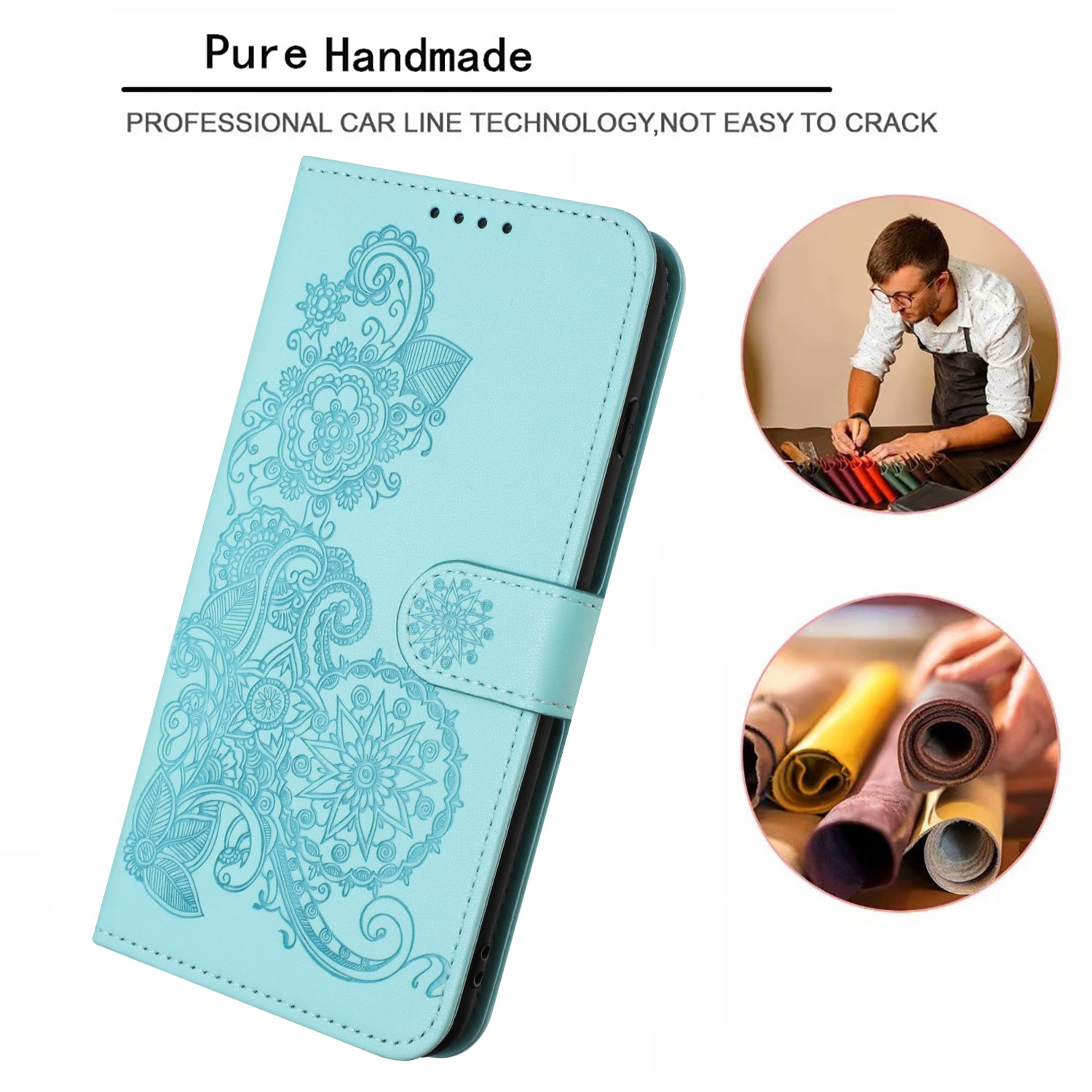 YX0050 For Xiaomi Redmi Note 13 5G Leather Case Anti-Scratch Wallet Phone Case