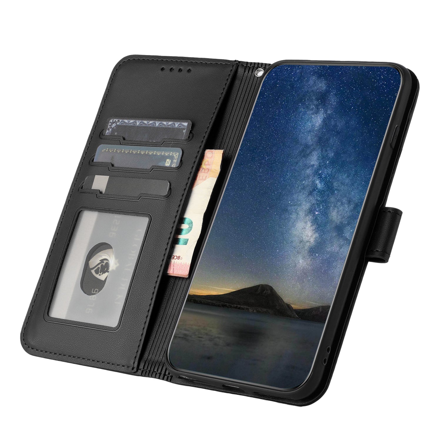 YX0050 For Xiaomi Redmi Note 13 Pro 4G / Poco M6 Pro 4G Wallet Phone Case Anti-Drop Leather Folio Flip Case