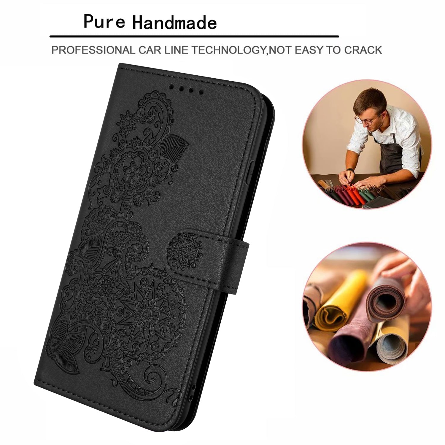 YX0050 For Xiaomi Redmi Note 13 Pro 4G / Poco M6 Pro 4G Wallet Phone Case Anti-Drop Leather Folio Flip Case