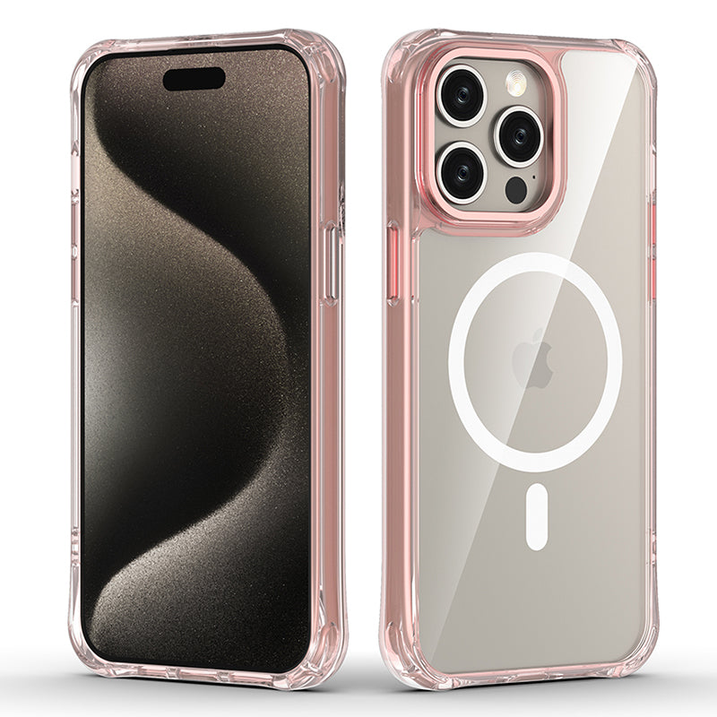 For iPhone 13 Pro Clear Case TPU+PC Slim Phone Cover Compatible with MagSafe