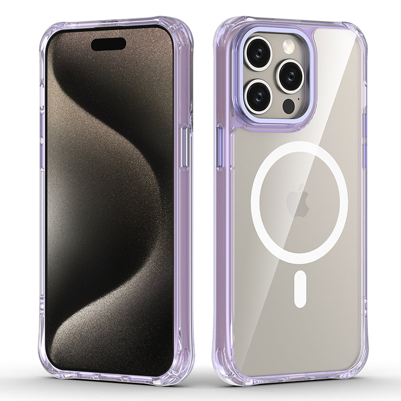For iPhone 13 Pro Clear Case TPU+PC Slim Phone Cover Compatible with MagSafe