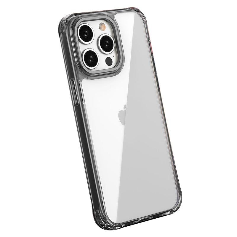 For iPhone 13 Pro Shockproof Case Anti-Scratch PC+TPU Hybrid Clear Phone Cover