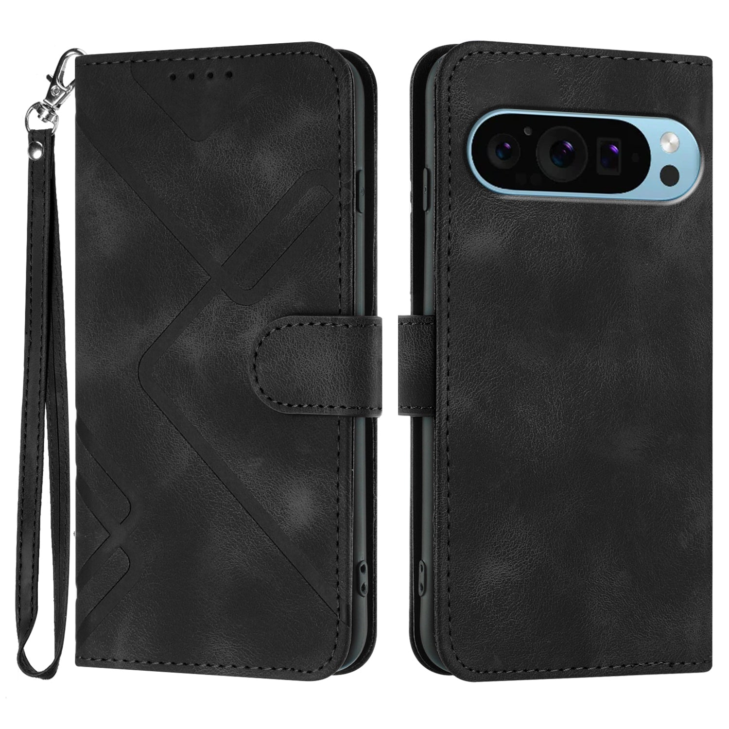 YX0040 For Google Pixel 9 Pro Case Imprinted Leather Stand Phone Cover