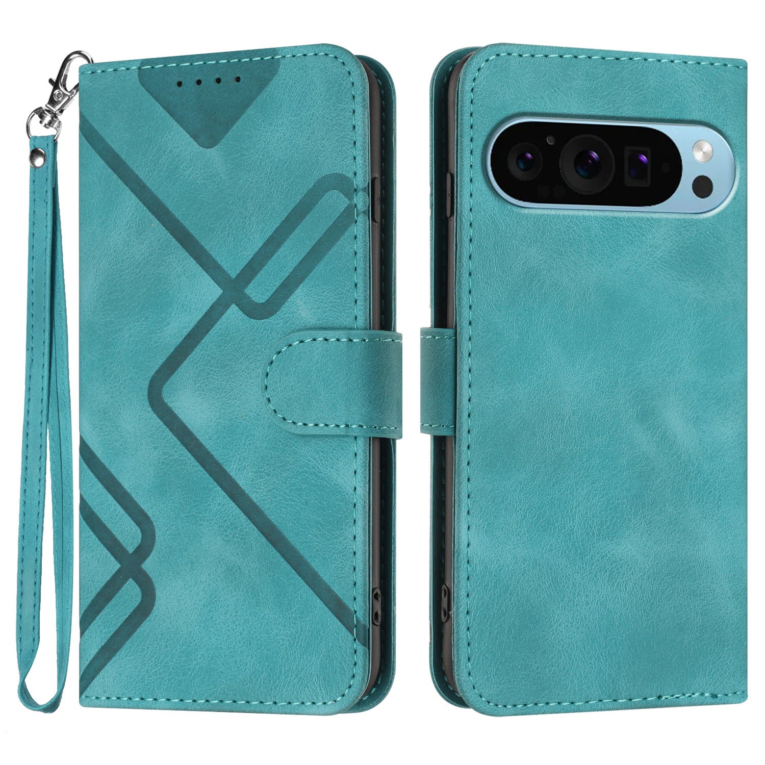 YX0040 For Google Pixel 9 Pro Case Imprinted Leather Stand Phone Cover