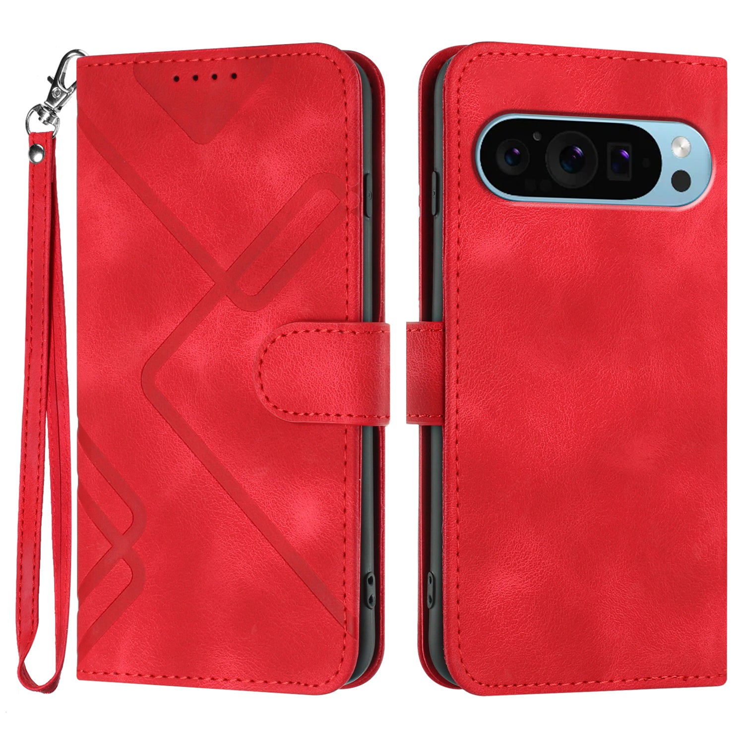 YX0040 For Google Pixel 9 Pro Case Imprinted Leather Stand Phone Cover