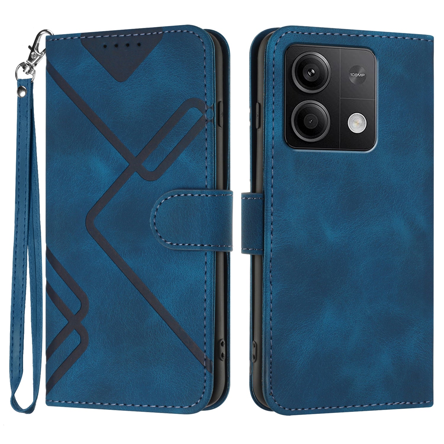 YX0040 For Xiaomi Redmi Note 13 5G Leather Case Imprinted Wallet Card Holder Phone Cover