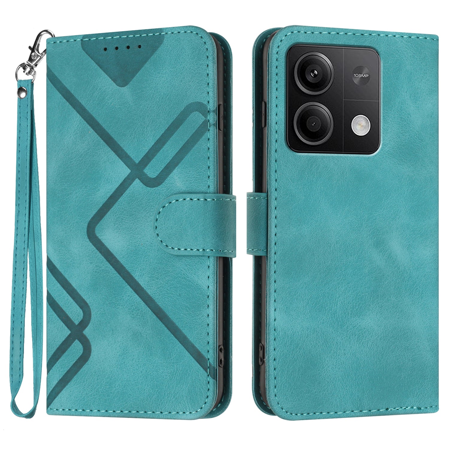 YX0040 For Xiaomi Redmi Note 13 5G Leather Case Imprinted Wallet Card Holder Phone Cover