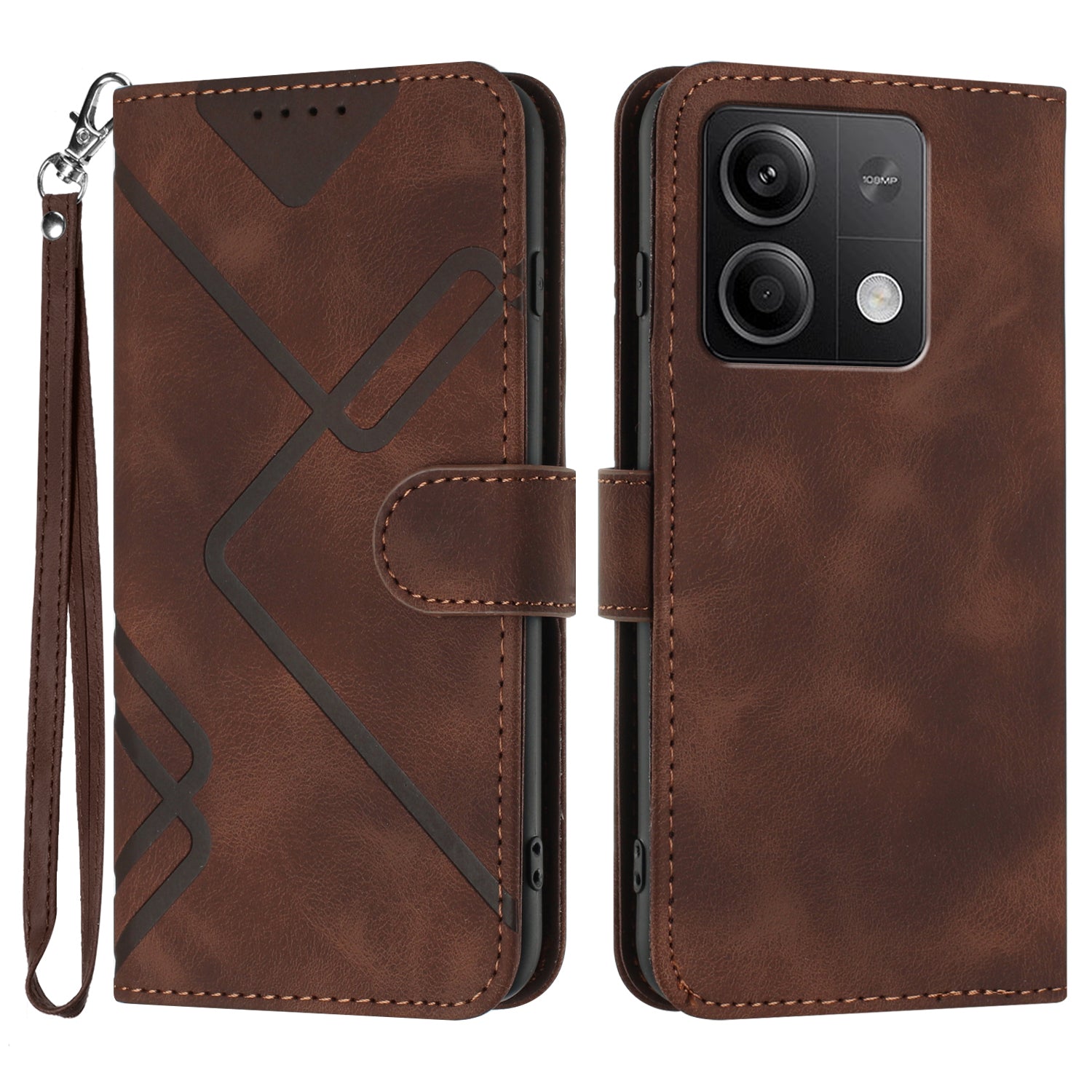 YX0040 For Xiaomi Redmi Note 13 5G Leather Case Imprinted Wallet Card Holder Phone Cover