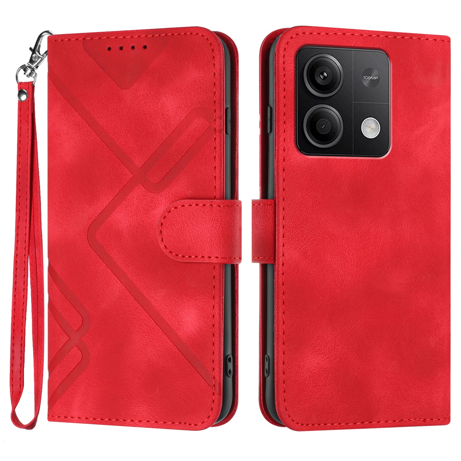 YX0040 For Xiaomi Redmi Note 13 5G Leather Case Imprinted Wallet Card Holder Phone Cover