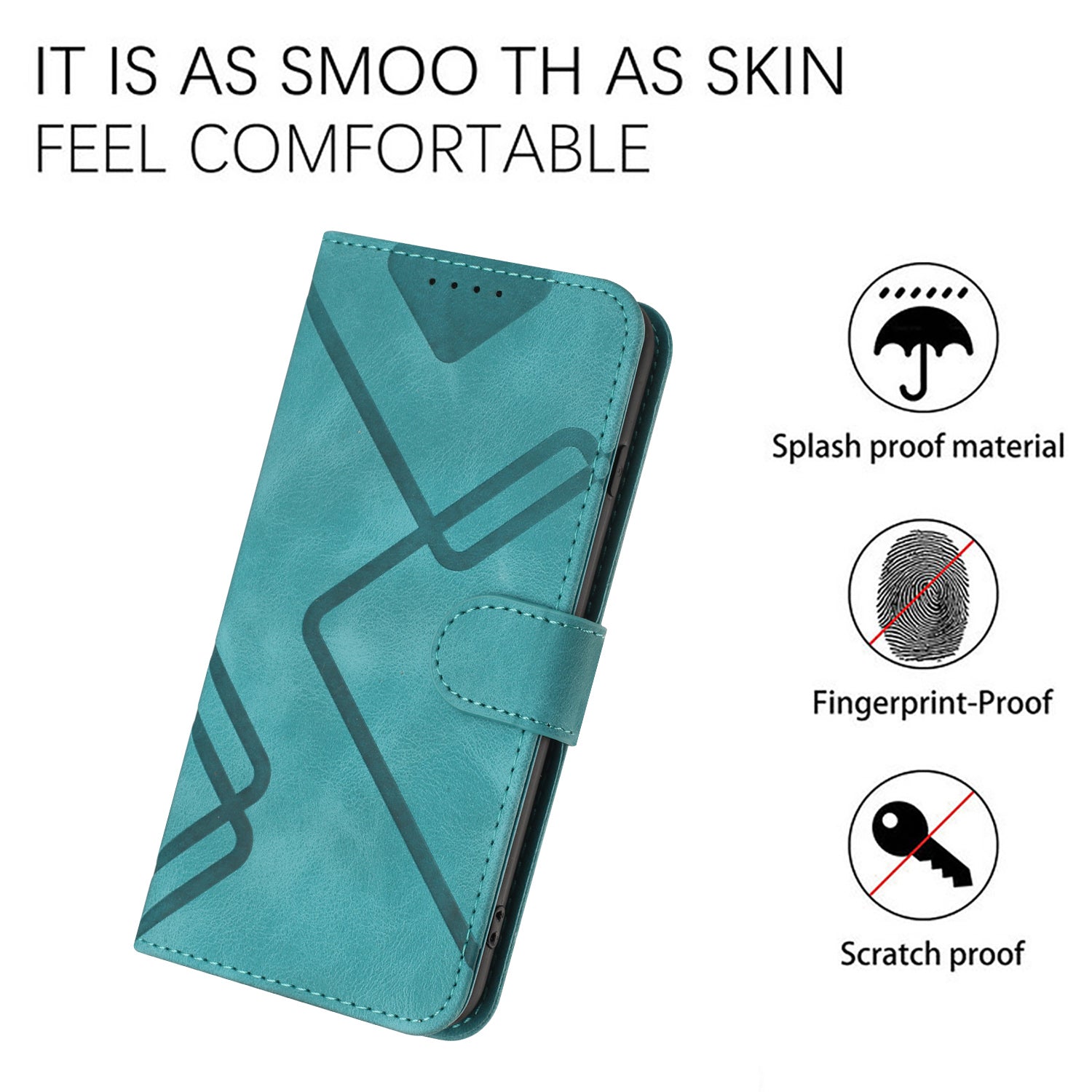 YX0040 For Xiaomi Redmi Note 13 4G Shockproof Case Imprinted Leather+TPU Stand Phone Cover