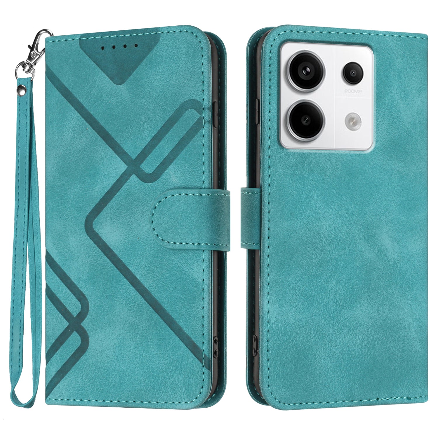 YX0040 For Xiaomi Redmi Note 13 Pro 4G / Poco M6 Pro 4G Case Imprinted Leather Mobile Phone Cover