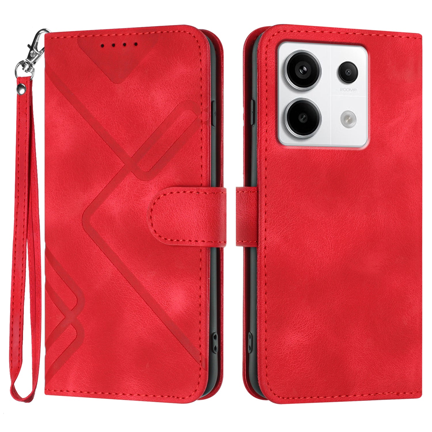 YX0040 For Xiaomi Redmi Note 13 Pro 4G / Poco M6 Pro 4G Case Imprinted Leather Mobile Phone Cover